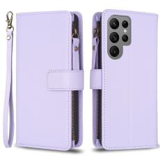  Galaxy S24 Ultra Fodral Flerkort Multifunktionell Lila