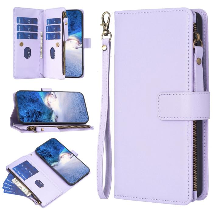 Bild 6,  Galaxy S24 Ultra Fodral Flerkort Multifunktionell Lila