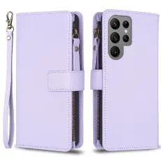  Galaxy S24 Ultra Fodral Flerkort Multifunktionell Lila