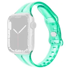  Apple Watch 42/44/45/46/49 mm CrystalFlex TPU Armband Gr&ouml;n