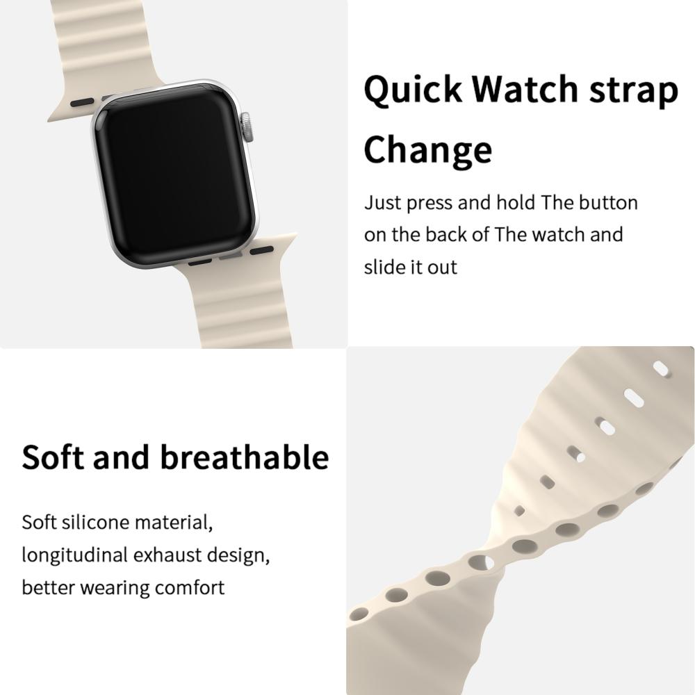 ColorPop Apple Watch 42/41/40/38 mm Armband Ocean Wave Starlight