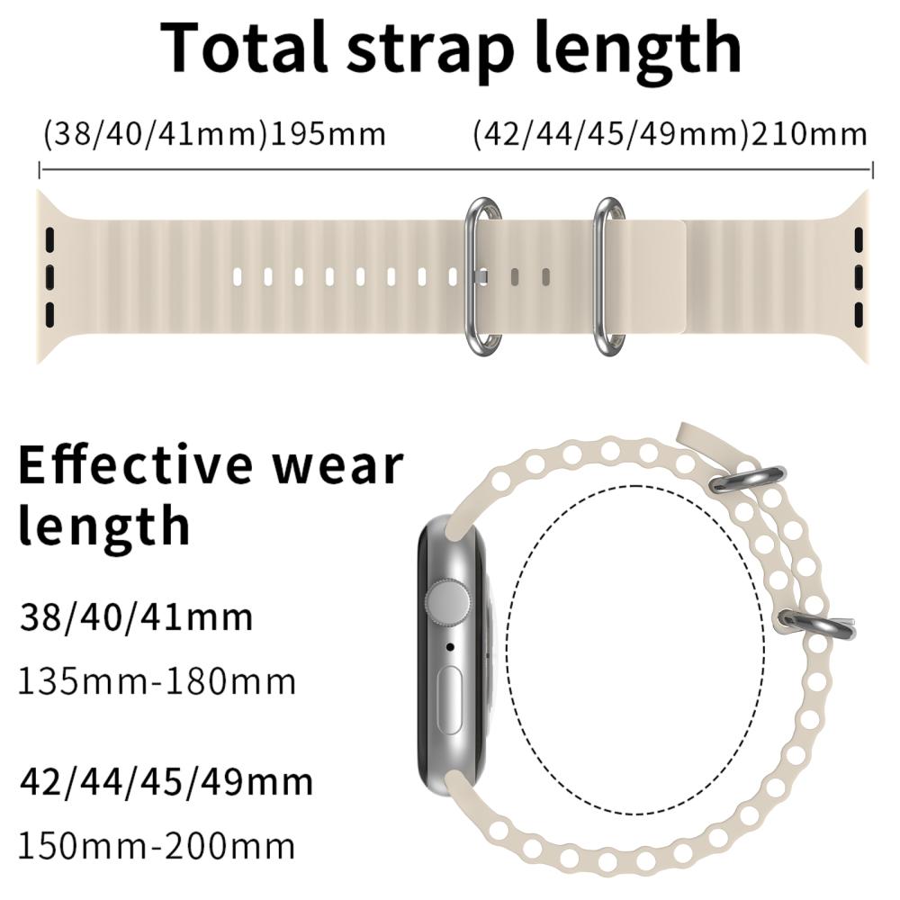 ColorPop Apple Watch 42/41/40/38 mm Armband Ocean Wave Starlight