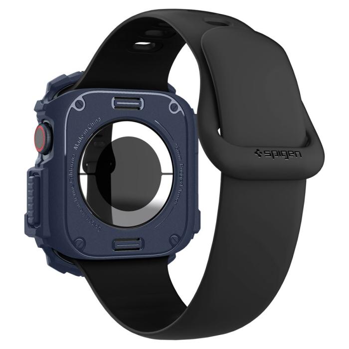Bild 3, Spigen Spigen Apple Watch 11/10 46 mm Skal Rugged Armor Navy Blue