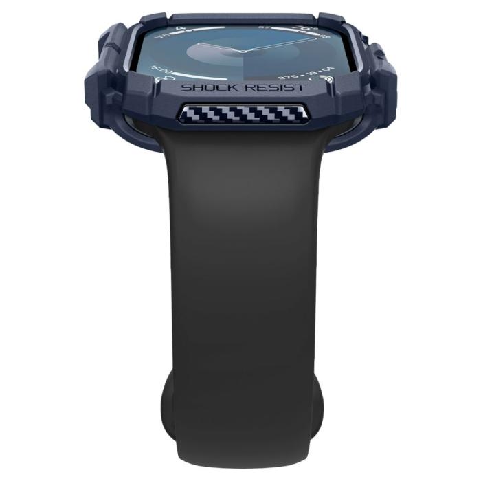 Bild 6, Spigen Spigen Apple Watch 11/10 46 mm Skal Rugged Armor Navy Blue