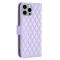  iPhone 15 Pro Max Fodral Diamond Läder Lila