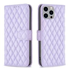  iPhone 15 Pro Max Fodral Diamond L&auml;der Lila