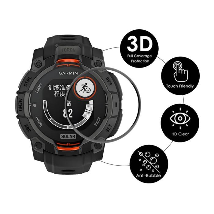 Bild 2, ENKAY ENKAY Garmin Instinct E 45 mm 2-PACK Skärmskydd Heltäckande