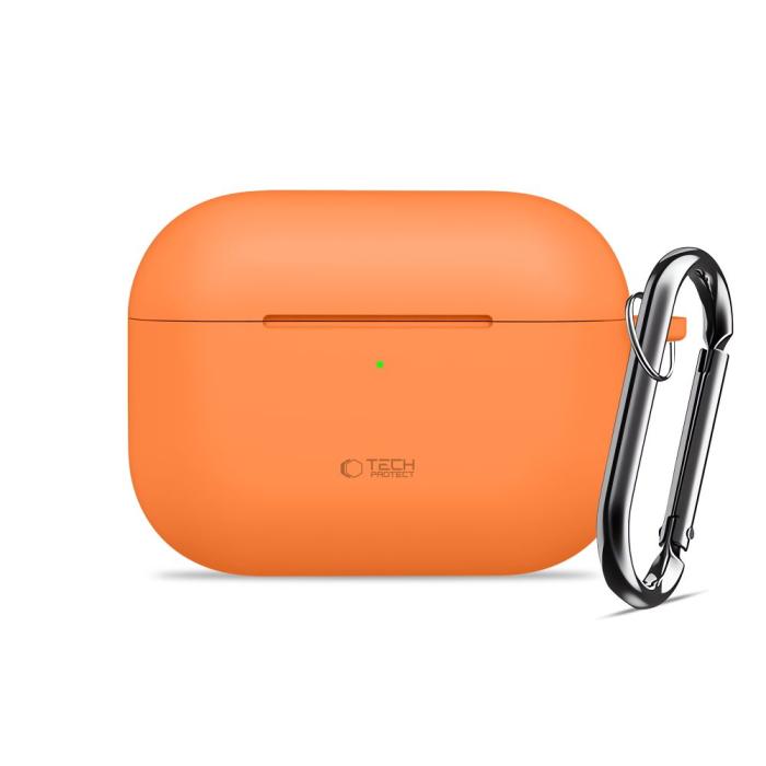 Bild 2, Tech-Protect Tech-Protect AirPods Pro 3 Skal Silikon Hook Cosmic Orange