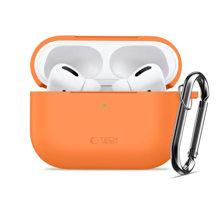Bild 3, Tech-Protect Tech-Protect AirPods Pro 3 Skal Silikon Hook Cosmic Orange