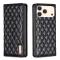 BINFEN BINFEN iPhone 17 Pro Max Fodral Diamond Flip Läder Svart