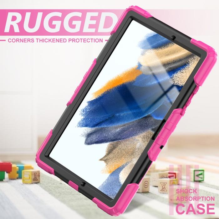 Bild 4,  Galaxy Tab A8 10.5 Skal Shockproof Hybrid Kickstand Strap