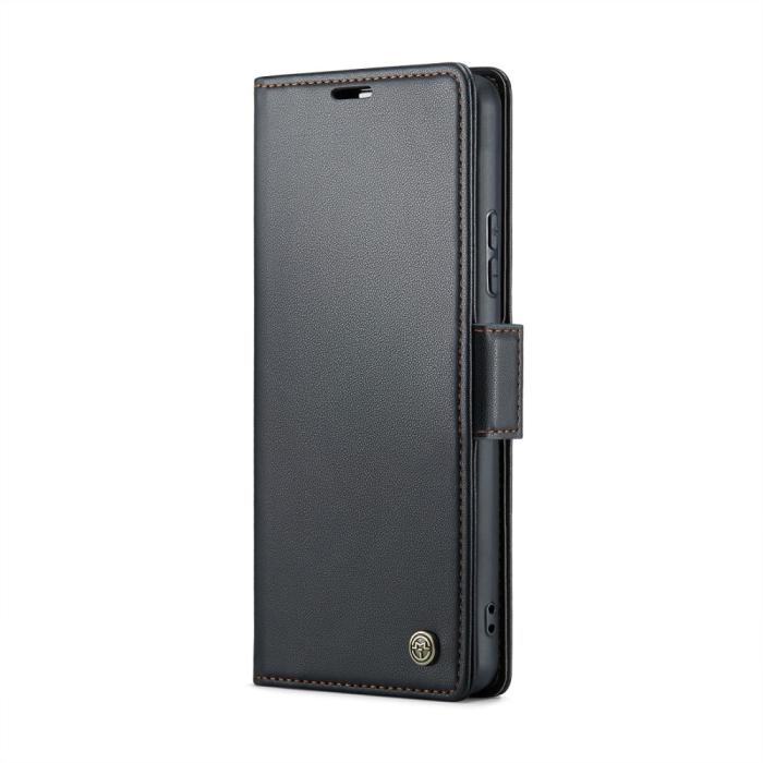 Bild 2, CASEME CASEME Redmi Note 14 Pro/Pro Plus 5G Fodral RFID Läder Svart
