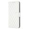  iPhone 15 Pro Fodral Diamond Läder Vit