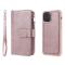  iPhone 12 / 12 Pro - 2in1 Magnet Skal / Plånboksfodral - Roséguld