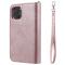  iPhone 12 / 12 Pro - 2in1 Magnet Skal / Plånboksfodral - Roséguld