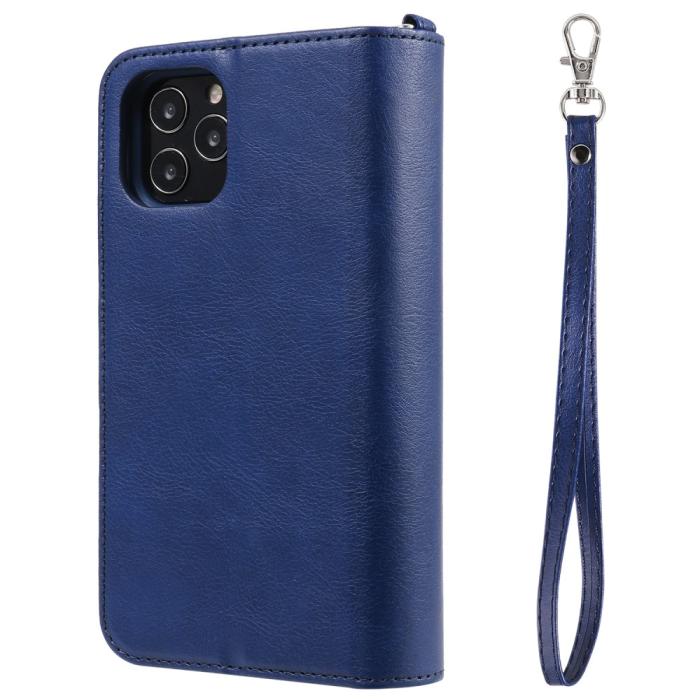 Bild 5,  iPhone 12 / 12 Pro - 2in1 Magnet Skal / Plånboksfodral - Blå