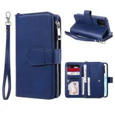  iPhone 12 / 12 Pro - 2in1 Magnet Skal / Pl&aring;nboksfodral - Bl&aring;