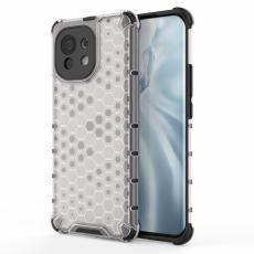  Xiaomi Mi 11 - Armor Honeycomb Textur Skal - Vit