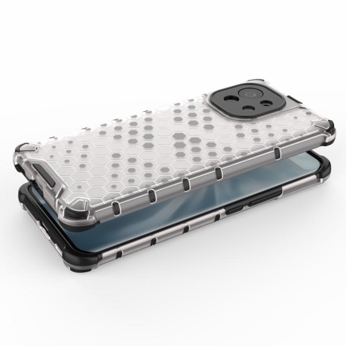 Bild 3,  Xiaomi Mi 11 - Armor Honeycomb Textur Skal - Vit