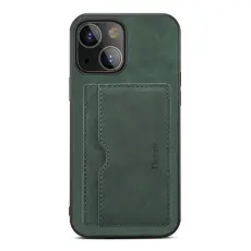  iPhone 13 - Hybrid Skal Kortfack Kickstand - Gr&ouml;n