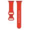 ColorPop Silikon Armband Butterfly Apple Watch 42/41/40/38 mm (M/L) Röd