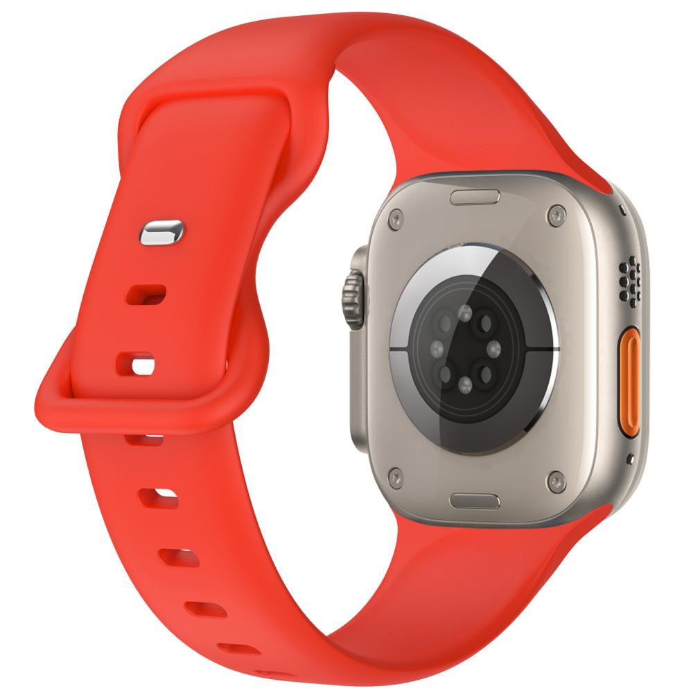ColorPop Silikon Armband Butterfly Apple Watch 42/41/40/38 mm (M/L) Röd