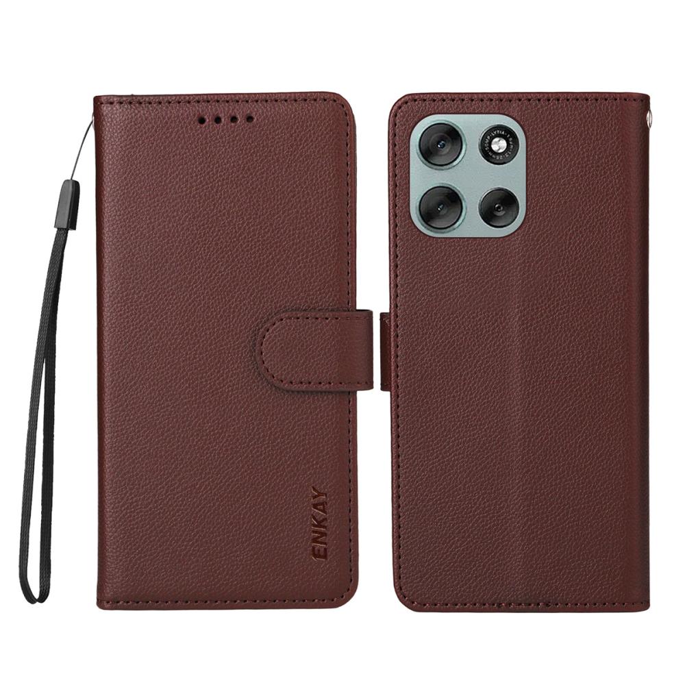 ENKAY ENKAY Motorola Moto G86 Power/G86 5G Fodral RFID Brun