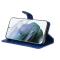  Samsung Galaxy S22 Ultra Fodral Läder Blå