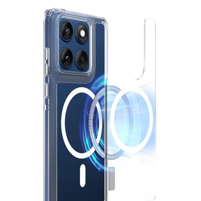 Bild 2,  Motorola Edge 60 / 60 Fusion Skal MagSafe Hybrid Transparent