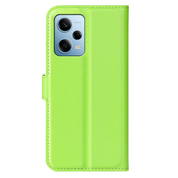 Bild 6,  Xiaomi Redmi Note 12 Pro 5G Fodral Litchi Läder Grön