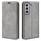  Samsung Galaxy S23 Flip Fodral Skin Touch Grå