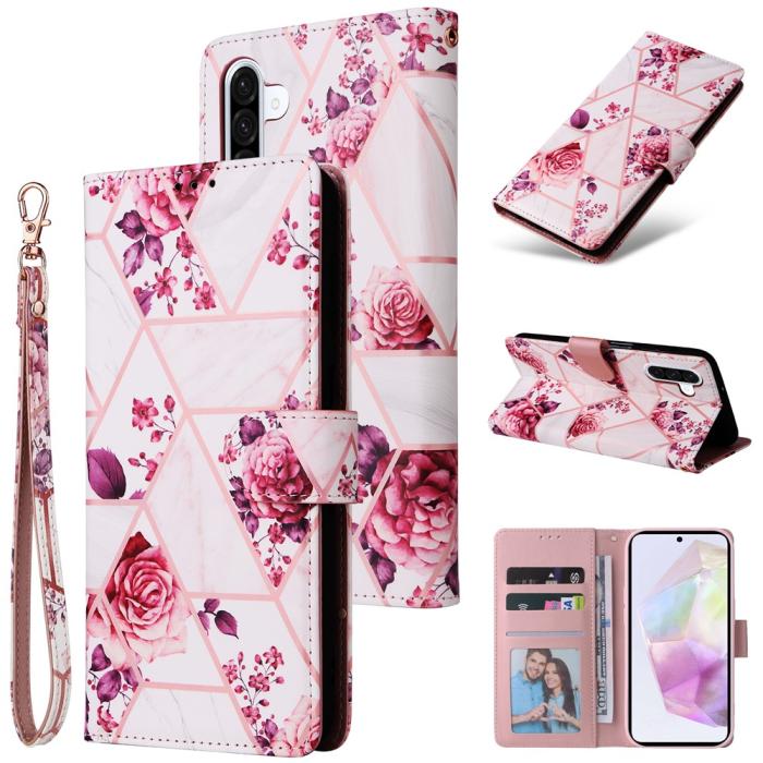 Bild 6,  Samsung Galaxy A17 / A26 Fodral Läder Marmor Rosa