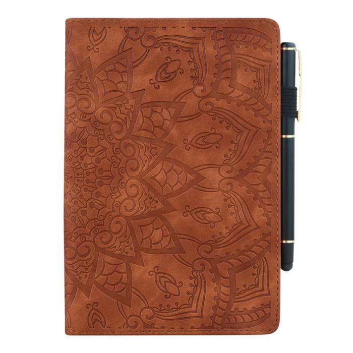 Bild 5,  Samsung Galaxy Tab A8 10.5 (2021) Fodral Tryckt Flower Brun