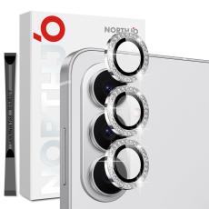 NORTHJO NORTHJO Samsung Galaxy S26 Linsskydd Strass Silver