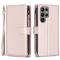  Galaxy S24 Ultra Fodral Flerkort Multifunktionell Roséguld