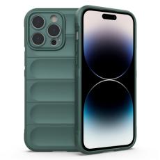  iPhone 14 Pro Skal Magic Shield TPU M&ouml;rk Gr&ouml;n