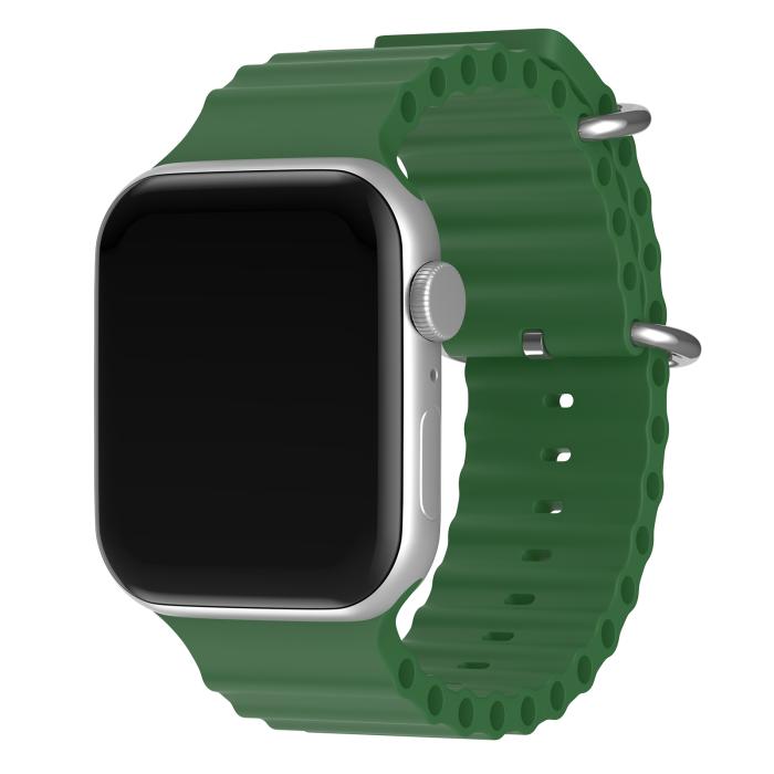 Bild 2, ColorPop Apple Watch 42/41/40/38 mm Armband Ocean Wave Army Green