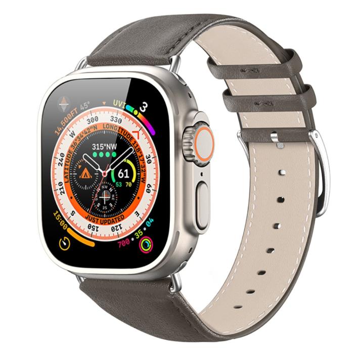 Bild 2, DUX DUCIS DUX DUCIS Apple Watch 42/44/45/46/49 mm Armband Äkta Läder