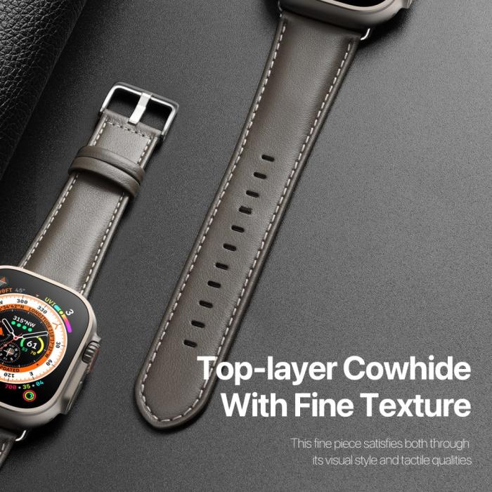 Bild 4, DUX DUCIS DUX DUCIS Apple Watch 42/44/45/46/49 mm Armband Äkta Läder