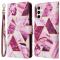  Samsung Galaxy S24 FE Fodral Marmor Rosa