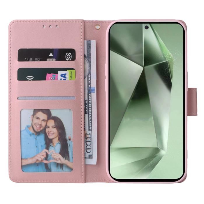 Bild 2,  Samsung Galaxy S24 FE Fodral Marmor Rosa