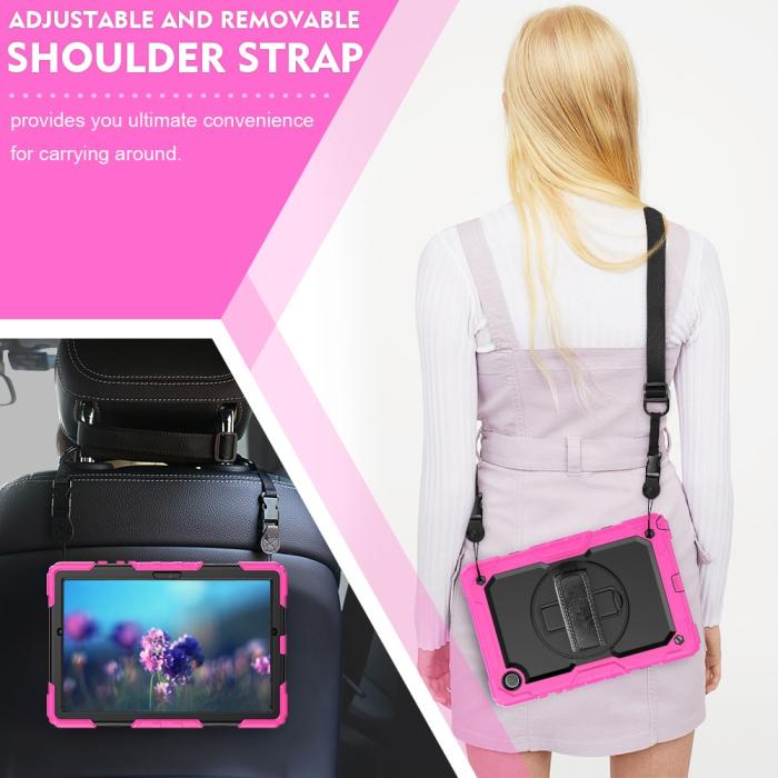 Bild 6,  Galaxy Tab A8 10.5 Skal Shockproof Hybrid Kickstand Strap