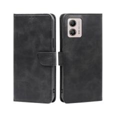  Motorola Moto G13 / G23 / G53 5G Fodral Solid L&auml;der Svart