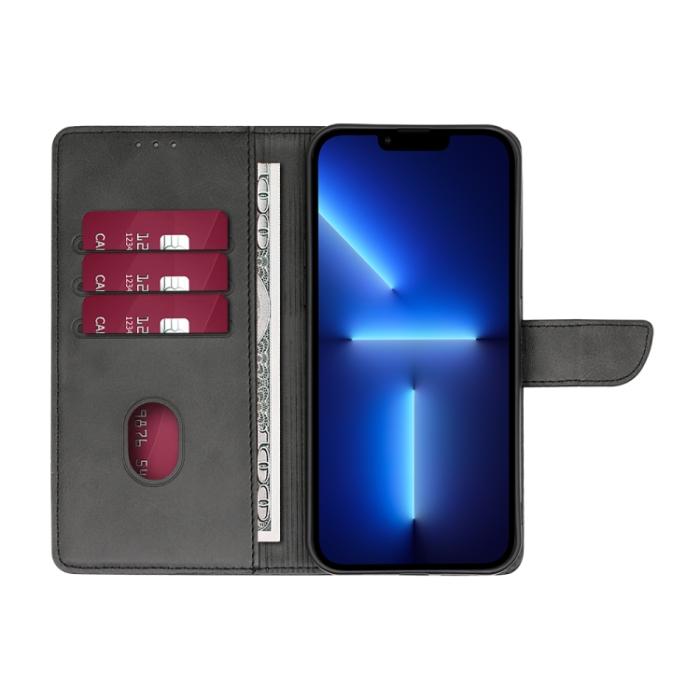 Bild 3,  Motorola Moto G13 / G23 / G53 5G Fodral Solid Läder Svart
