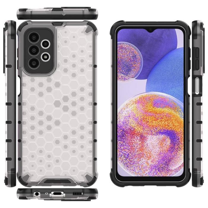 Bild 5,  Samsung Galaxy A23 5G Skal Honeycomb Shockproof Grå