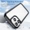  iPhone 14 Pro Max Skal Akryl/TPU Transparent/Svart