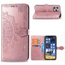 iPhone 12 Pro Max - Mandala L&auml;der Fodral - Ros&eacute;guld