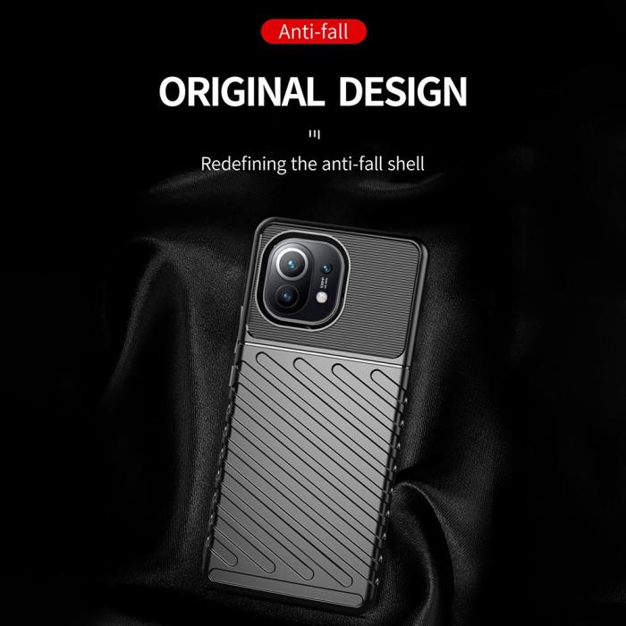 Bild 4,  Xiaomi Mi 11 - Twill Textur Skal - Svart