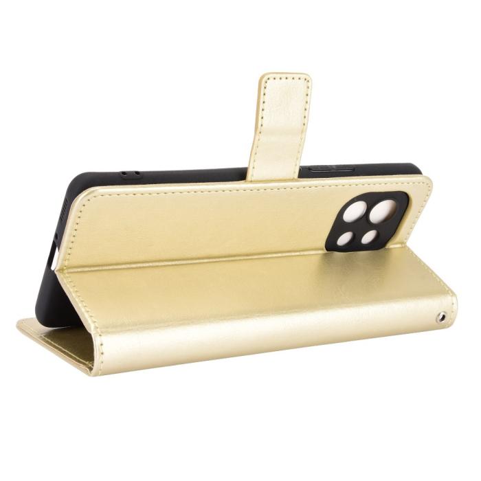 Bild 5,  Xiaomi Mi 11 - Crazy Horse Fodral - Guld