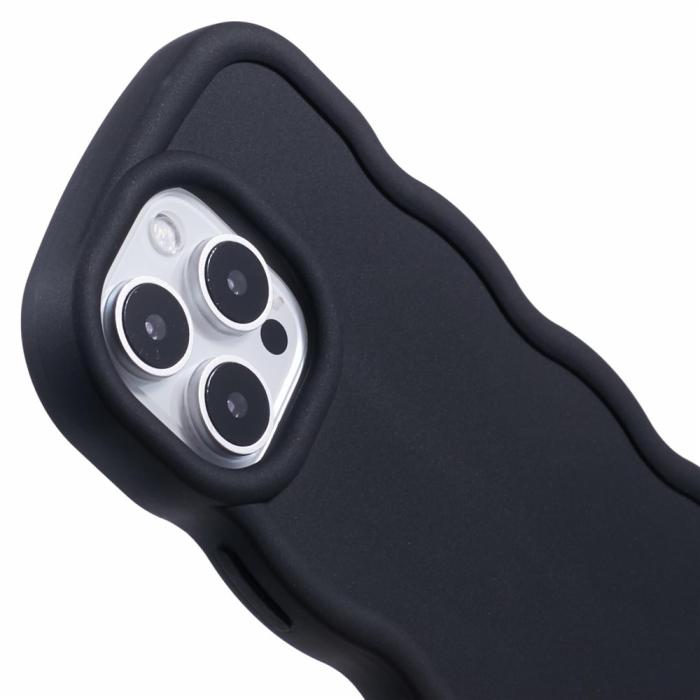 Bild 6,  iPhone 16 Pro Mobilskal Wavy Svart